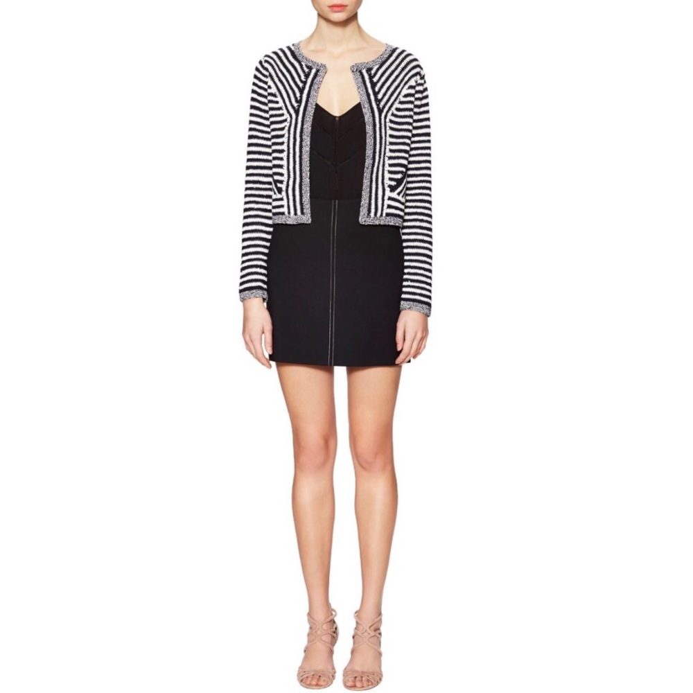 new DVF ☾ Striped Cardigan Sweater ☾ Midnight - Picture 6 of 16